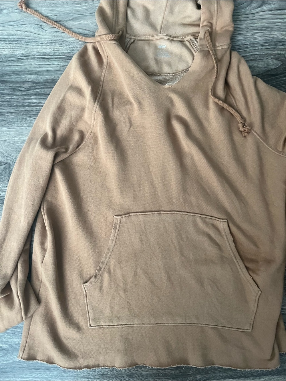 aerie tan pullover sweatshirt